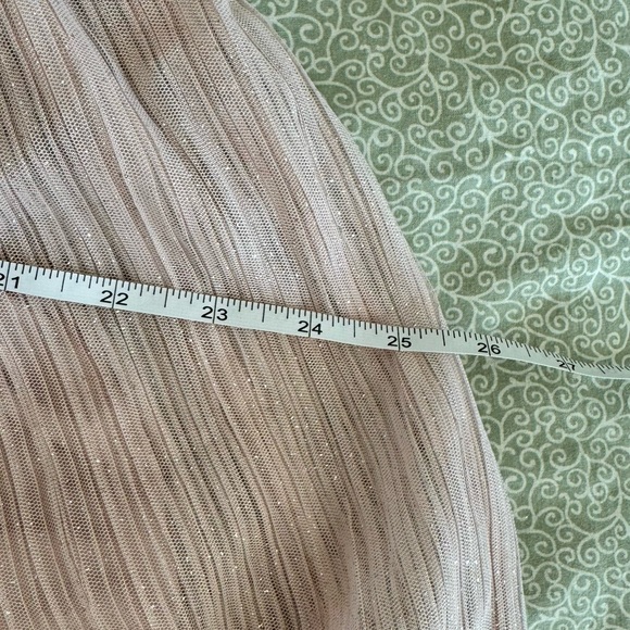 NWT🏷️Pale Dusty Rose Pink Empire Waist Tulle Beaded Maxi Party/Prom Dress, XS-S - Picture 15 of 16